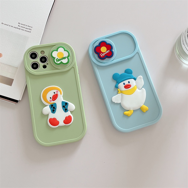 Ốp Điện Thoại Hình Vịt Chubby Dễ Thương Cho iPhone 12 13 11 PRO MAX XR 11 12 PRO 13 PRO MAX 14 14 PRO