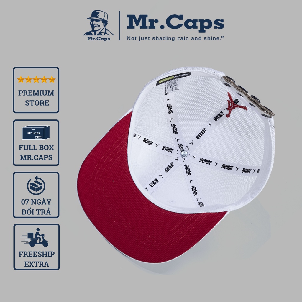 Nón Snapback Jordan - Mũ phong cách hip-hop vải kaki cao cấp form unisex Full Box cho cả nam nữ Mrcap Store SJD01