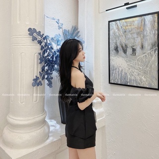 Áo tafta cổ yếm (ảnh thật tự chụp)
