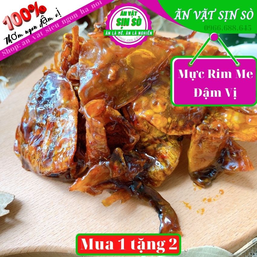 250g Mực Rim Me, mực rim me ngon đậm đà Tiệm đồ Ăn Vặt SỊN SÒ Thơm Ngon Đậm Vị