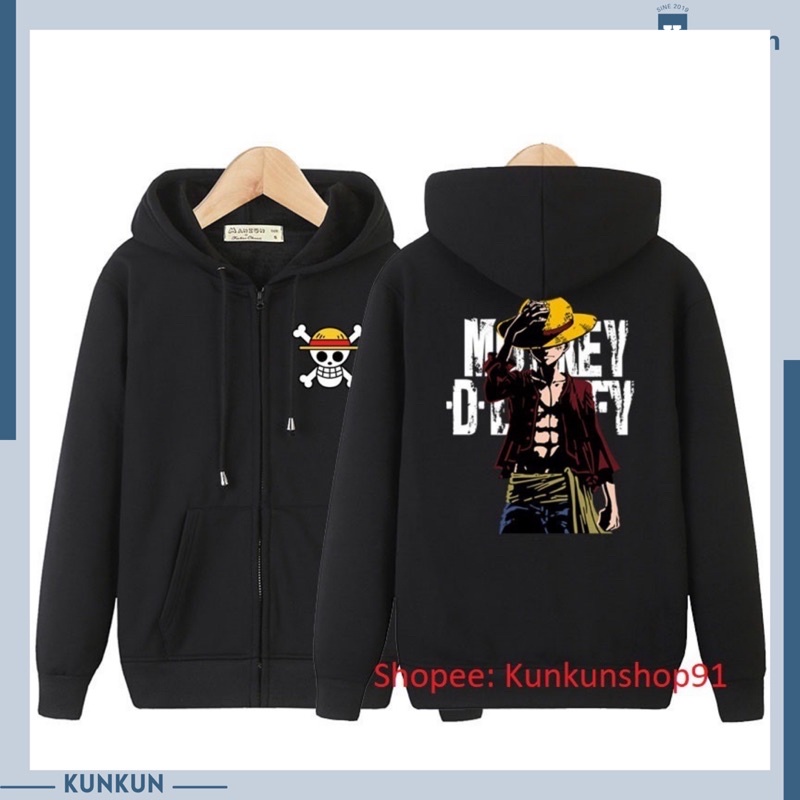 Áo Khoác Hoodie Nỉ Ấm Anime One Piece Nam Nữ Đủ Size Giá Rẻ