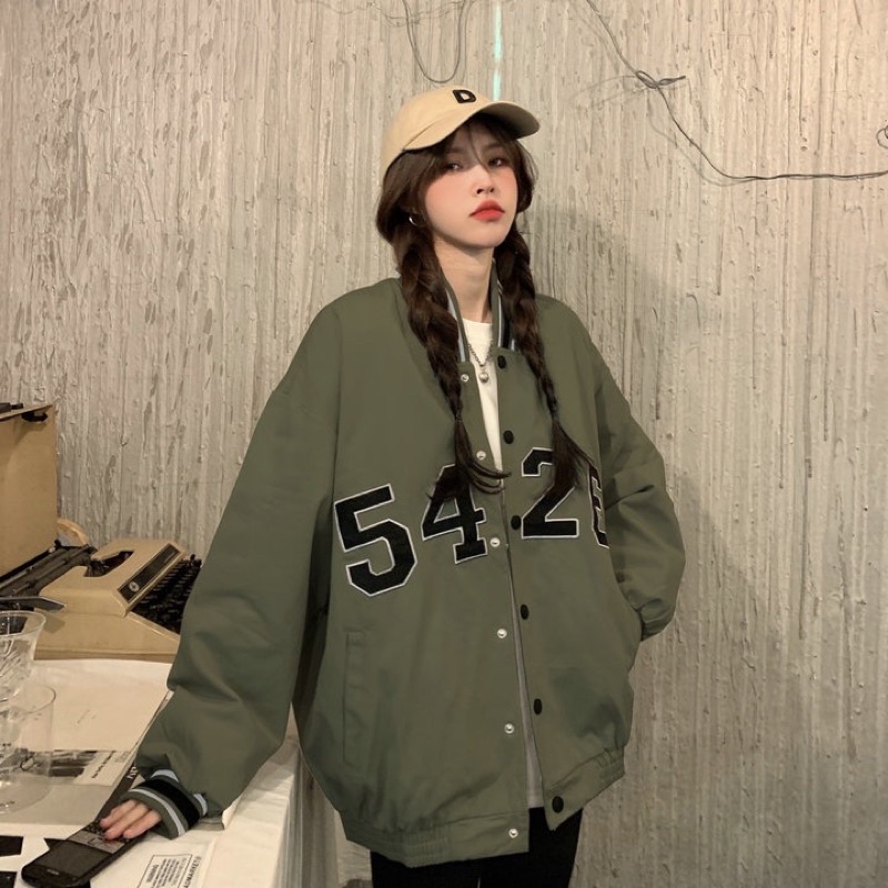 Áo khoác bomber bóng chày thể thao nam nữ varsity jacket ulzzang Hàn Quốc [Yannie]