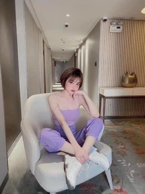 Áo dây bún Croptop ( dáng hơi dài ) body trơn