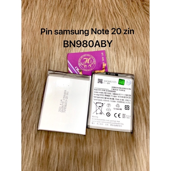 pin samsung Note 20 zin : BN980ABY