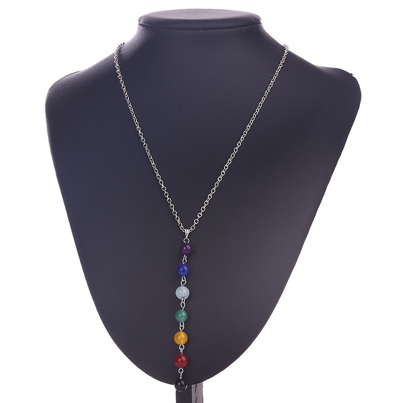 Dây chuyền nữ thời trang hạt năng lượng charka phong cách