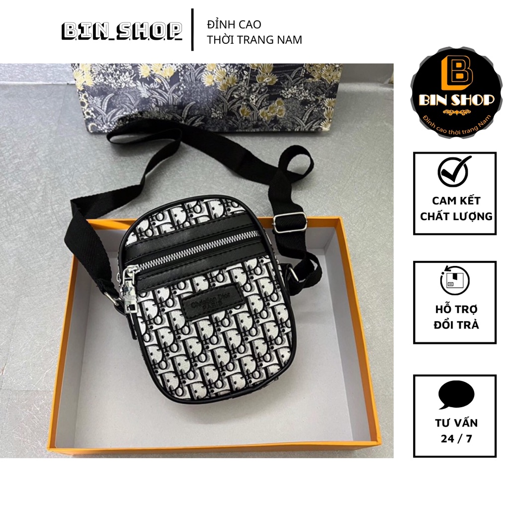 Túi đeo chéo nam, Mini Bag cao cấp - Bin Shop