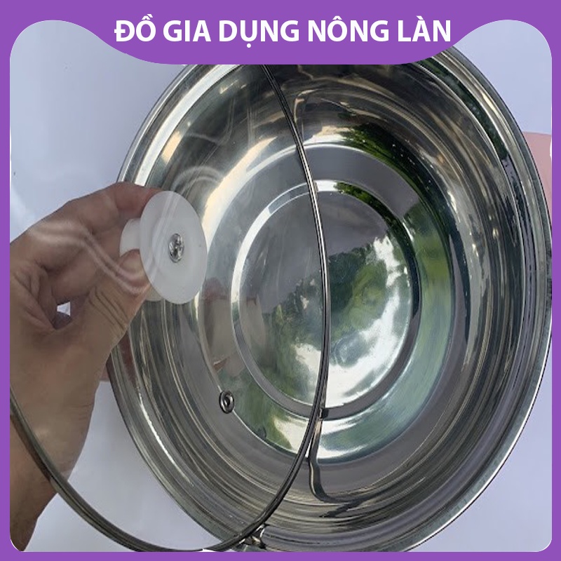 Nồi lẩu điện mini 26cm Nikai vung kính 1000W - Nồi lẩu đa năng gia đình 26cm siêu tốc NL Shop