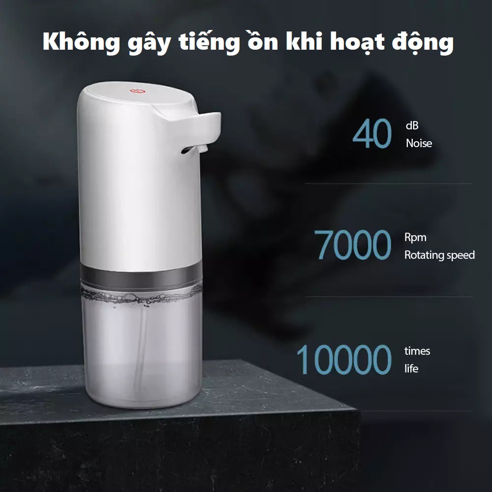 Bình xịt xà phòng rửa tay tự động HW-030 dung tích 270ml - Máy lấy xà bông cảm biến hồng ngoại HW 030