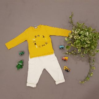 Quần thô co giãn cạp chun cho bé