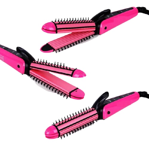 Máy tạo kiểu tóc uốn duỗi dập xù 3in1 (3 chức năng trong 1) Lược điện Nova NHC-8890