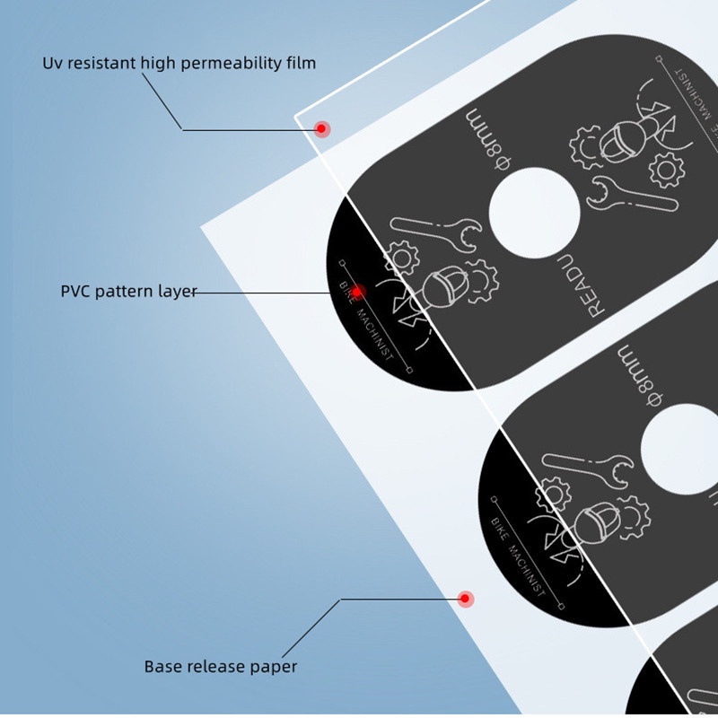 1 Bộ Sticker Dán Van Bánh Xe Đạp Leo Núi Trang Trí R010