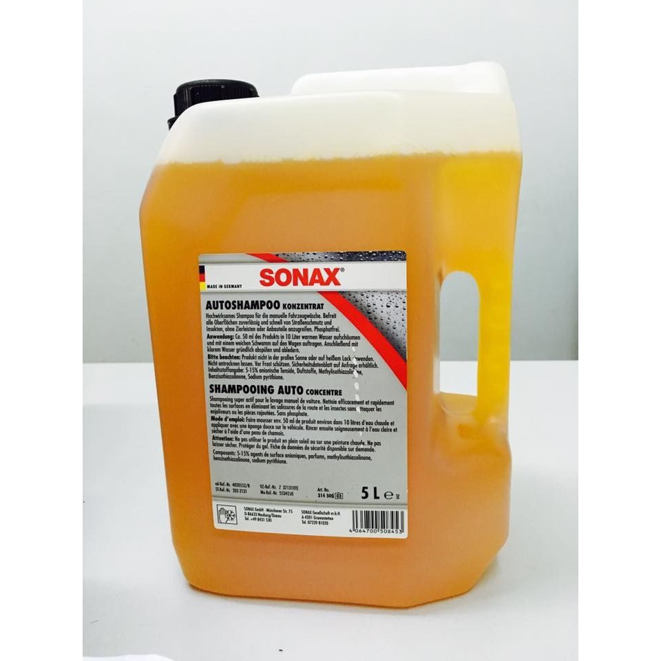 Sonax - Can nước rửa xe đậm đặc, bóng sâu 314500 - 5 Lít