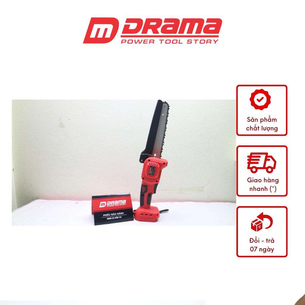Thân Máy Cưa Xích 8 inh Dùng Pin DRAMA Chân Pin Phổ Thông Không Chổi Than