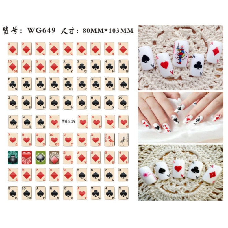 Sticker Lá Bài nhiều mẫu