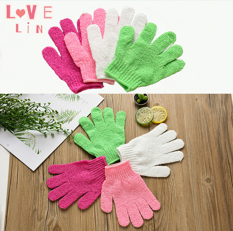 Găng Tay Tắm Tẩy Tế Bào Chết Bằng Nylon Cho Người Lớn