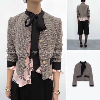 ÁO DẠ TWEED ZARA AUTHENTIC TUỒN STORE