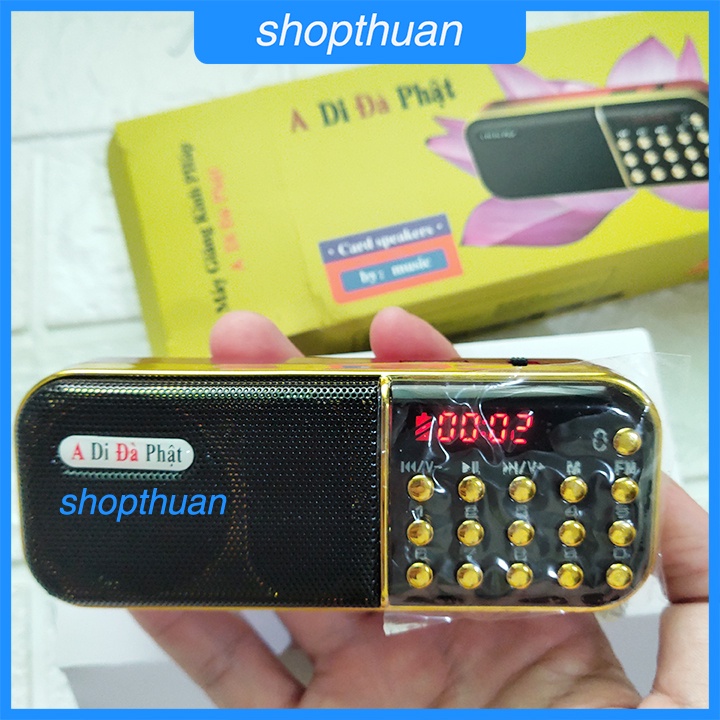 [Mã ELHACE giảm 4% đơn 300K] Loa A Di Đà Phật A-100 1 Pin Sạc - Nghe Thẻ Nhớ,USB, FM Radio - Có Jack Cắm Tay Nghe 3.5mm