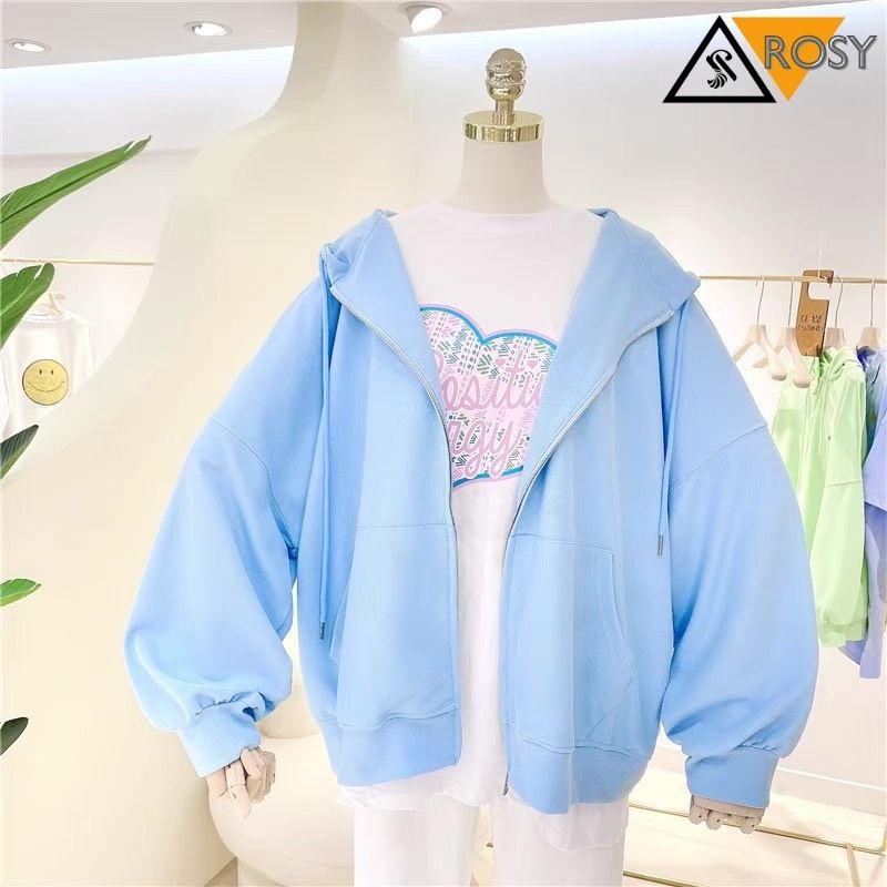 Áo hoodie tay phồng form rộng chất nỉ ngoại cao cấp oversize | BigBuy360 - bigbuy360.vn