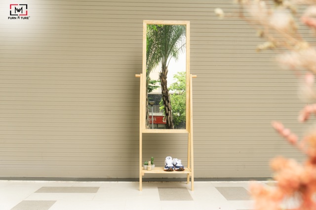 [BIG SIZE] GƯƠNG ĐỨNG KHUNG GỖ HÀN QUỐC - A MIRROR NATURAL SIZE 50X170 | BigBuy360 - bigbuy360.vn