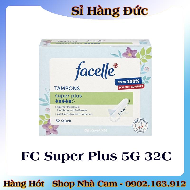 [CÓ CHE TÊN] Băng vệ sinh Tampon Facelle đầy đủ size chuẩn Đức - Hàng mới về