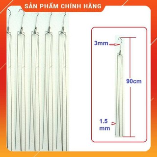 Bộ 10 móc inox 4 dây treo chậu hoa lan, cây hoa trang trí dài 90cm.