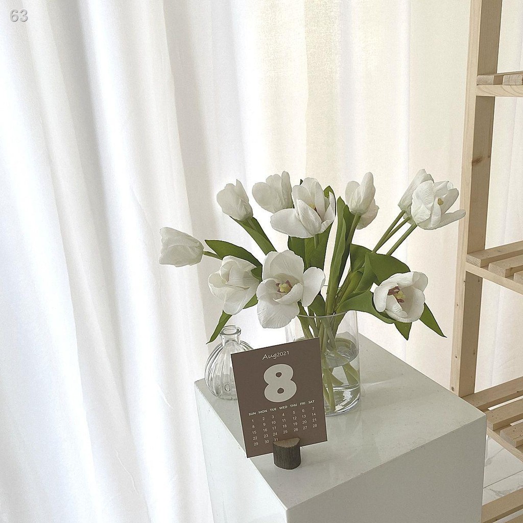 ins Hàn Quốc nội thất mềm mại, giữ ẩm, dưỡng ẩm hoa tulip trang trí, đạo cụ chụp ảnh, giả cao cấp homestayY