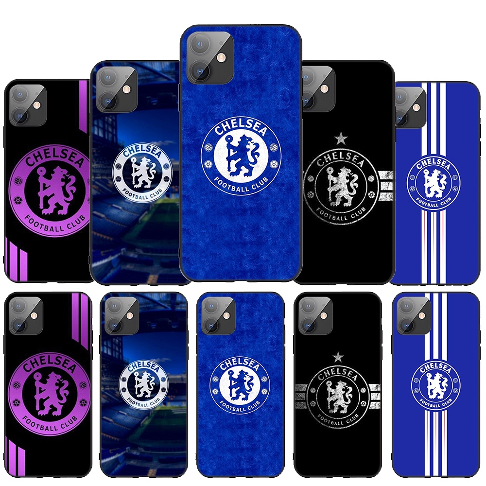Ốp Điện Thoại Mềm Họa Tiết Câu Lạc Bộ Bóng Đá Chelsea Cho iPhone 7 8 7+ 8+ 6+ 6S+ XR XS Max 5 5s C19