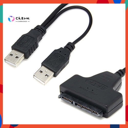 Dây Cáp Chuyển Đổi Usb 2.0 Sang 2.5inch 22pin 7 + 15 Ata Sata 2.0 Hdd / Ssd