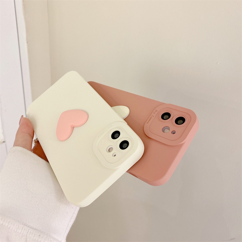 Heart Plastic Phone Cover compatible for ip13/12pro XR 7/8p 11 xs max