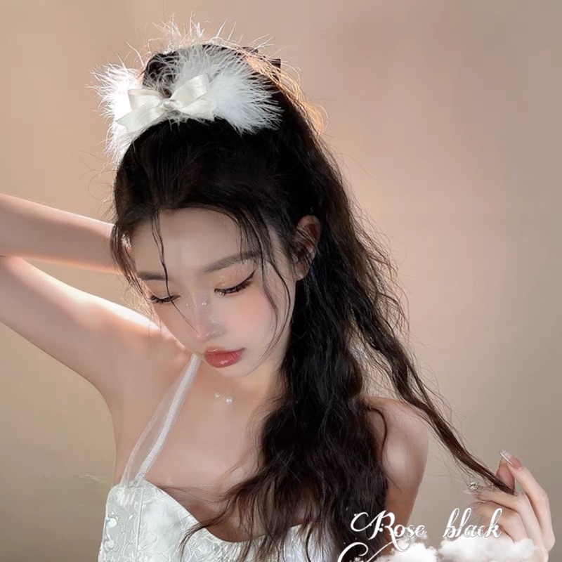 Kẹp tóc lông vũ 3 lớp loại 1 mã GD-881