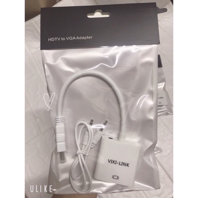[CHÍNH HÃNG] Cáp HDMI sang VGA, Chuyển đổi HDMI to VGA Cable Full HD, cổng HDMI sang VGA 1080P cho máy chiếu laptop PC.