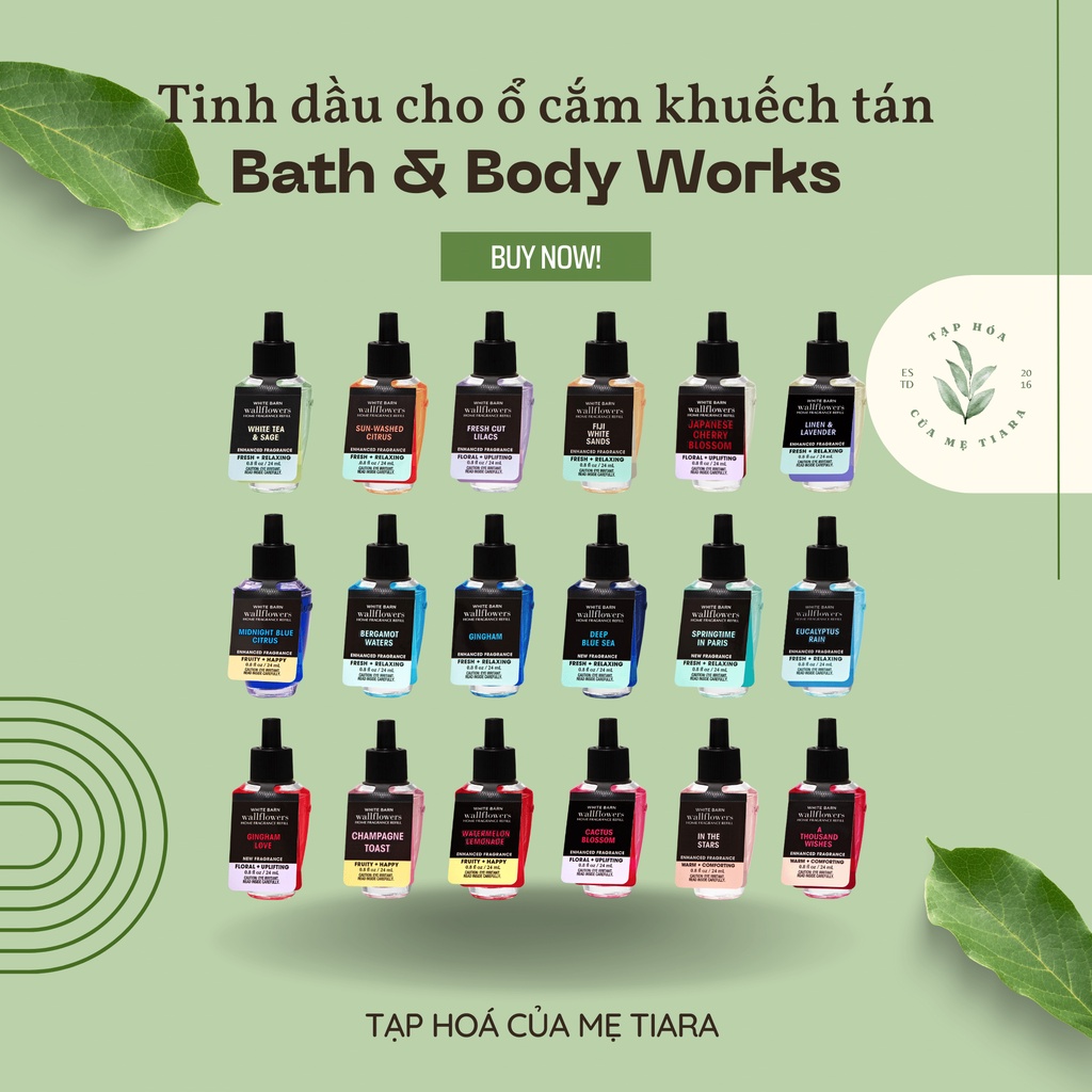 Tinh dầu cho ổ cắm khuếch tán Bath and Body Works