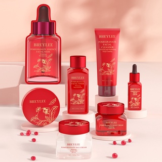 BREYLEE Whitening Skincare Red Pomegranate Set Face Mask Serum Cream 7 Types
