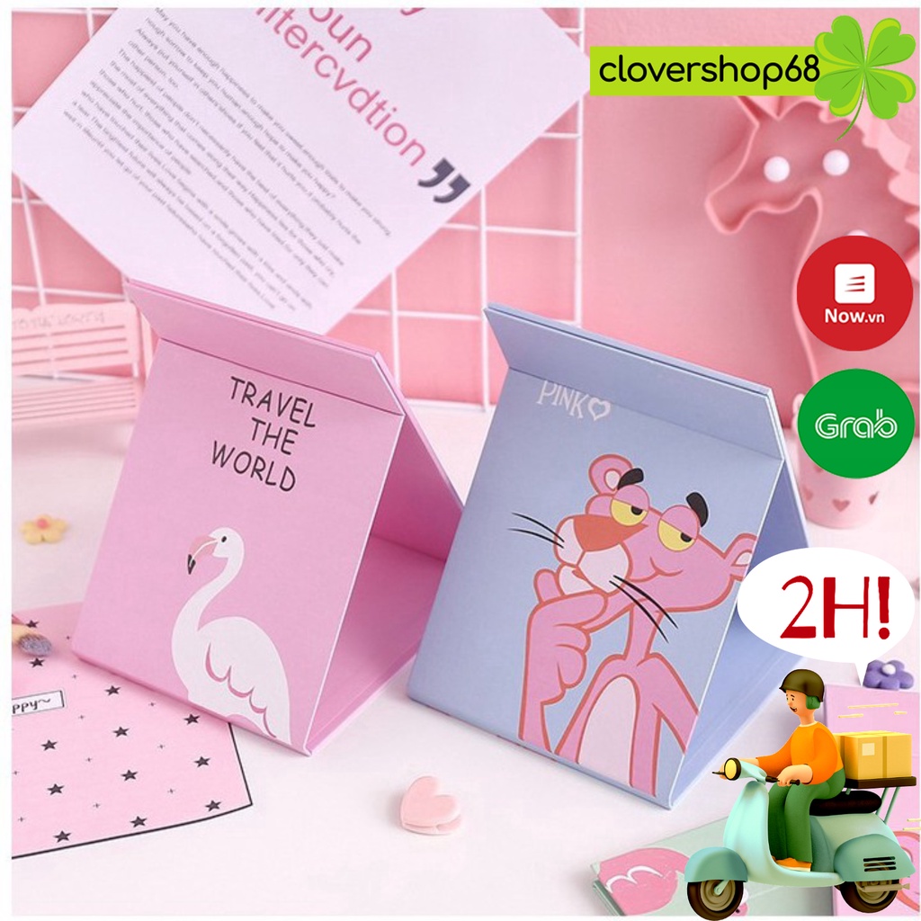 Gương trang điểm để bàn có thể gấp gọn siêu Kute    Clovershop68