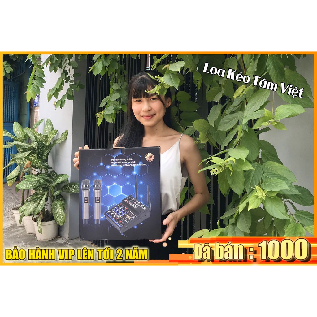 Bàn Mixer Yamaha G4 USB – Bluetooth, Kèm 2 micro UHF Không Dây – Hỗ trợ LiveStream, kết nối loa kéo, loa thùng, Âm ly