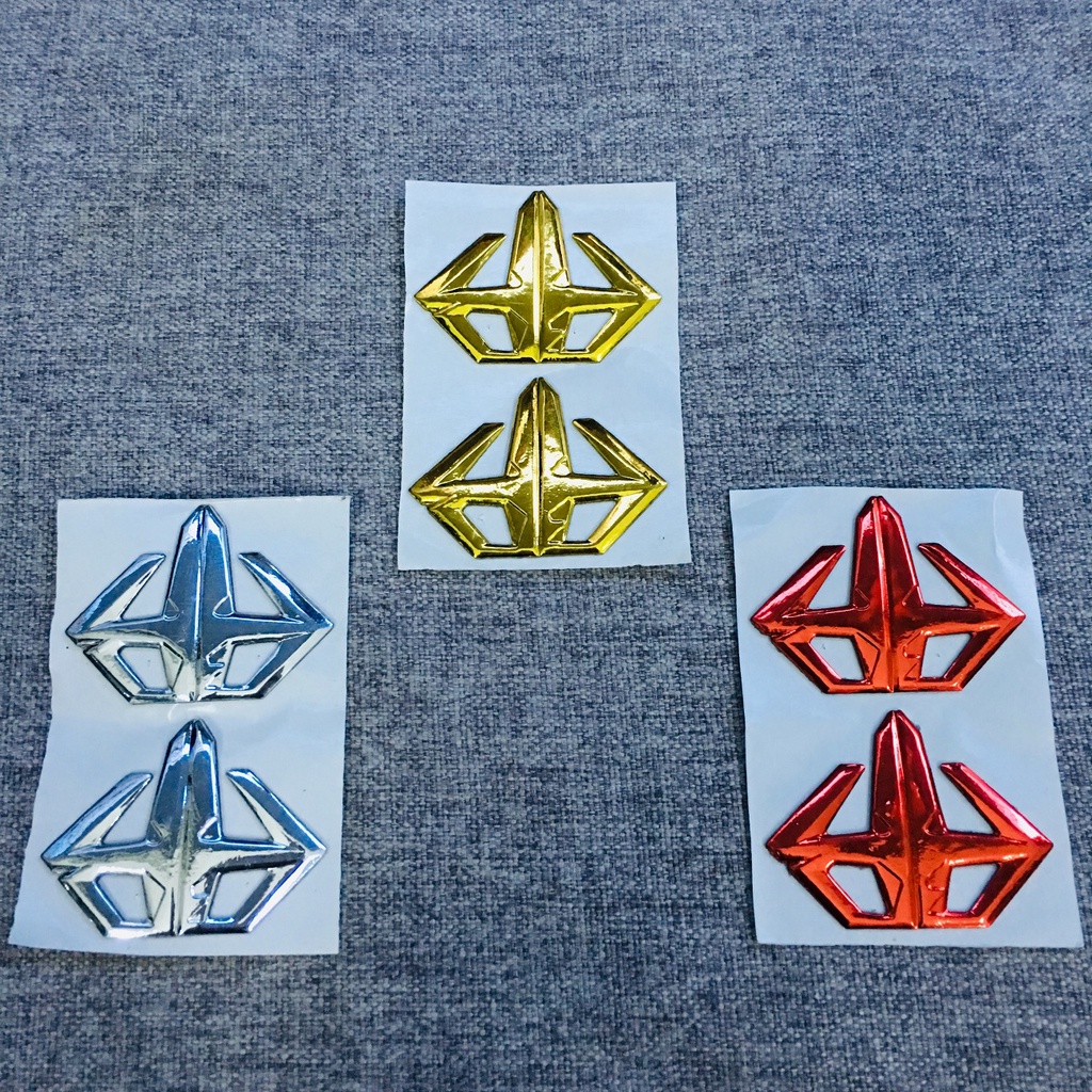 Bộ sưu tập tem LOGO KIM CƯƠNG AIR BLADE, tem huy hiệu KIM CƯƠNG dán xe AIR BLADE các đời nhiều màu lựa chọn