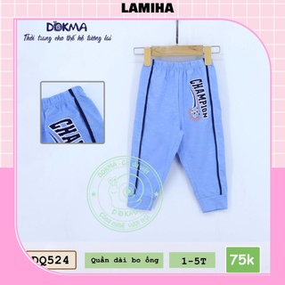 Quần dài cho bé trai thu đông dokma 2-6y sale dq524