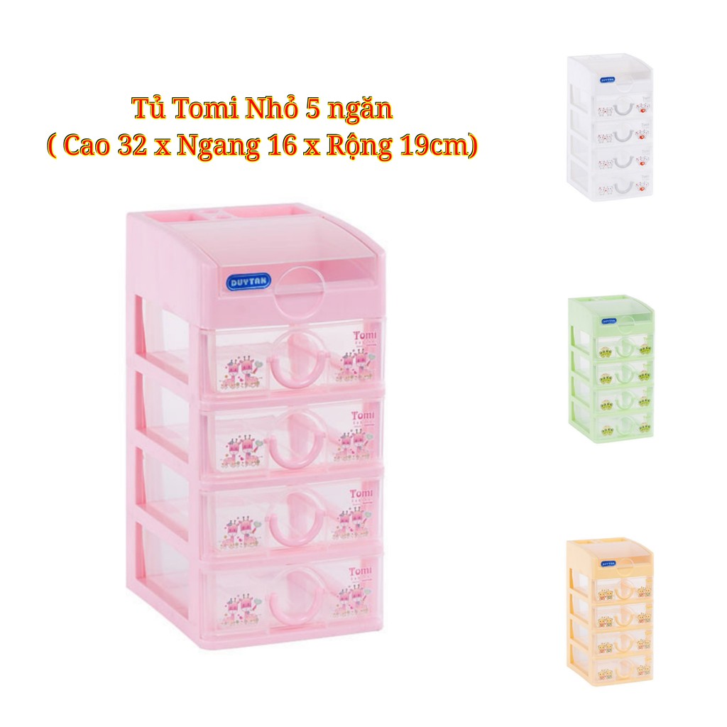 Tủ nhựa Duy Tân Tomi mini 5 ngăn - nhiều màu chọn lựa