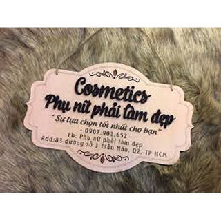 bảng gỗ tên shop