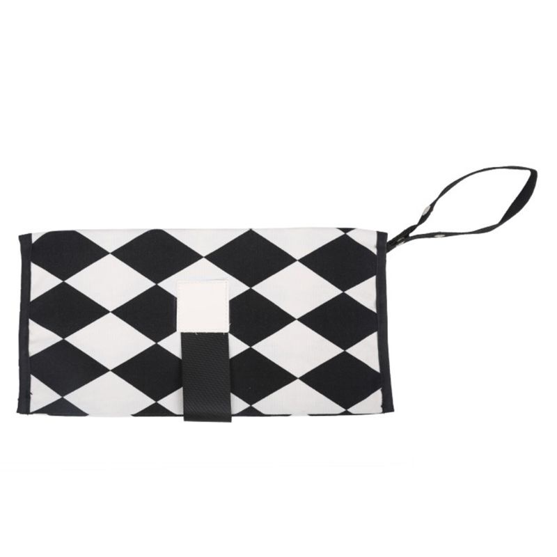 Túi Đựng Tã Lót Em Bé Họa Tiết Kẻ Sọc Chống Thấm Nước 30x30CM