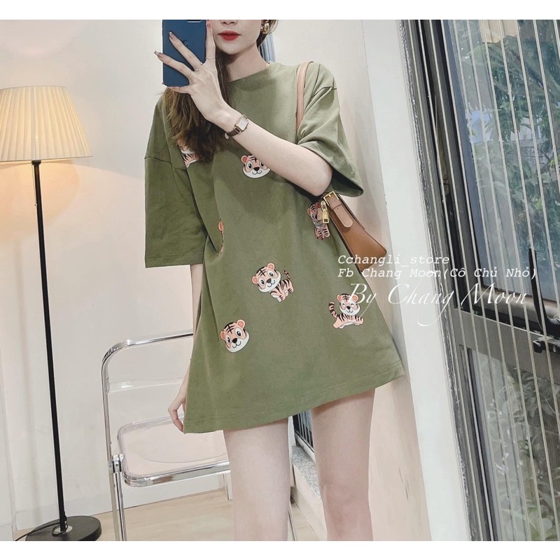 [GIÁ HUỶ DIỆT] Áo Thun Tay lỡ Hổ Báo Hot Hit -Áo Phông Rộng Nam Nữ Mặc Đơn Đôi Nhóm Phong Cách Unisex Năng Động