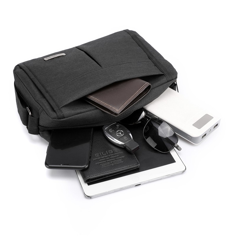 Túi Da Đeo Chéo Nhiều Ngăn Tiện Lợi Cho Nam