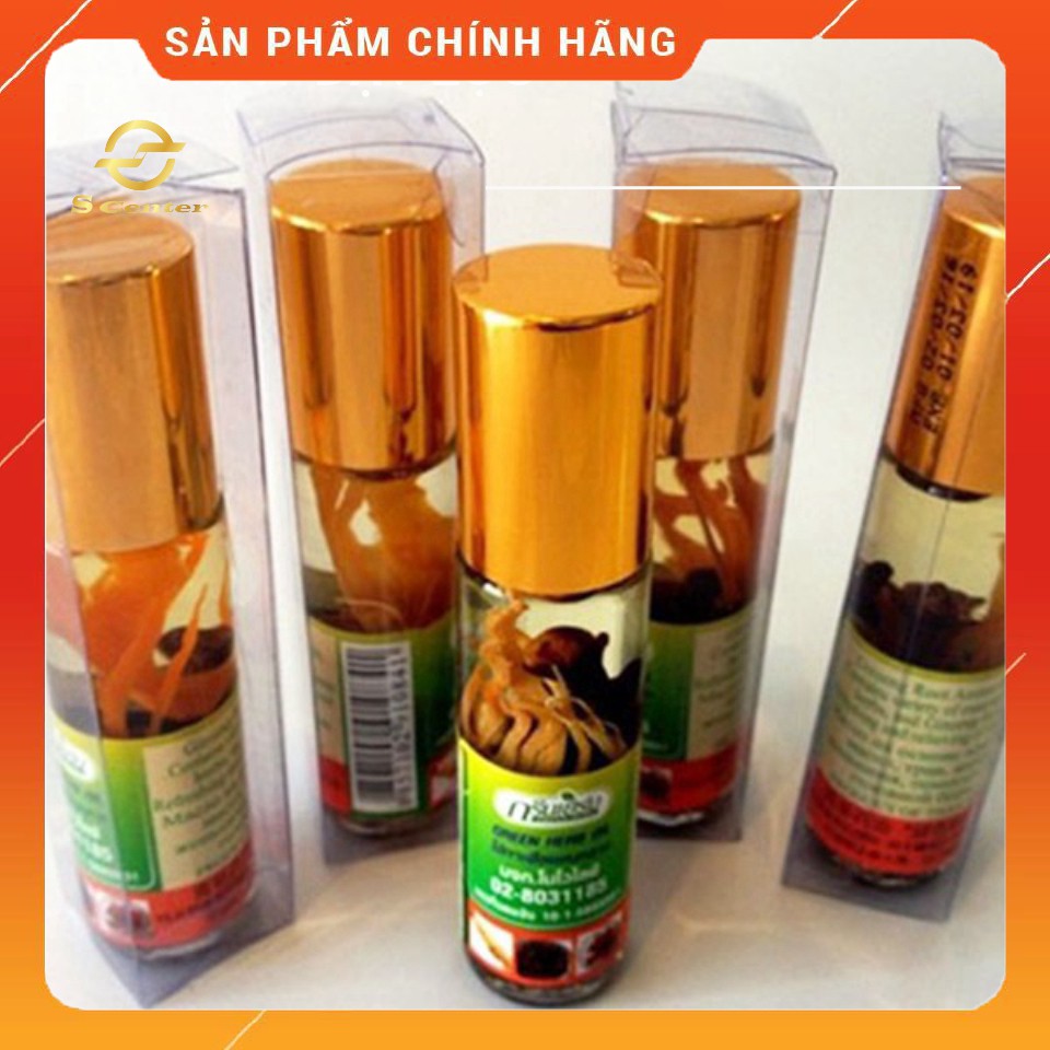 Dầu lăn nhân sâm chính gốc Thái Lan - S2S -  Phòng ngừa cảm mạo, nhức đầu, khó chịu khi thời tiết thay đổi