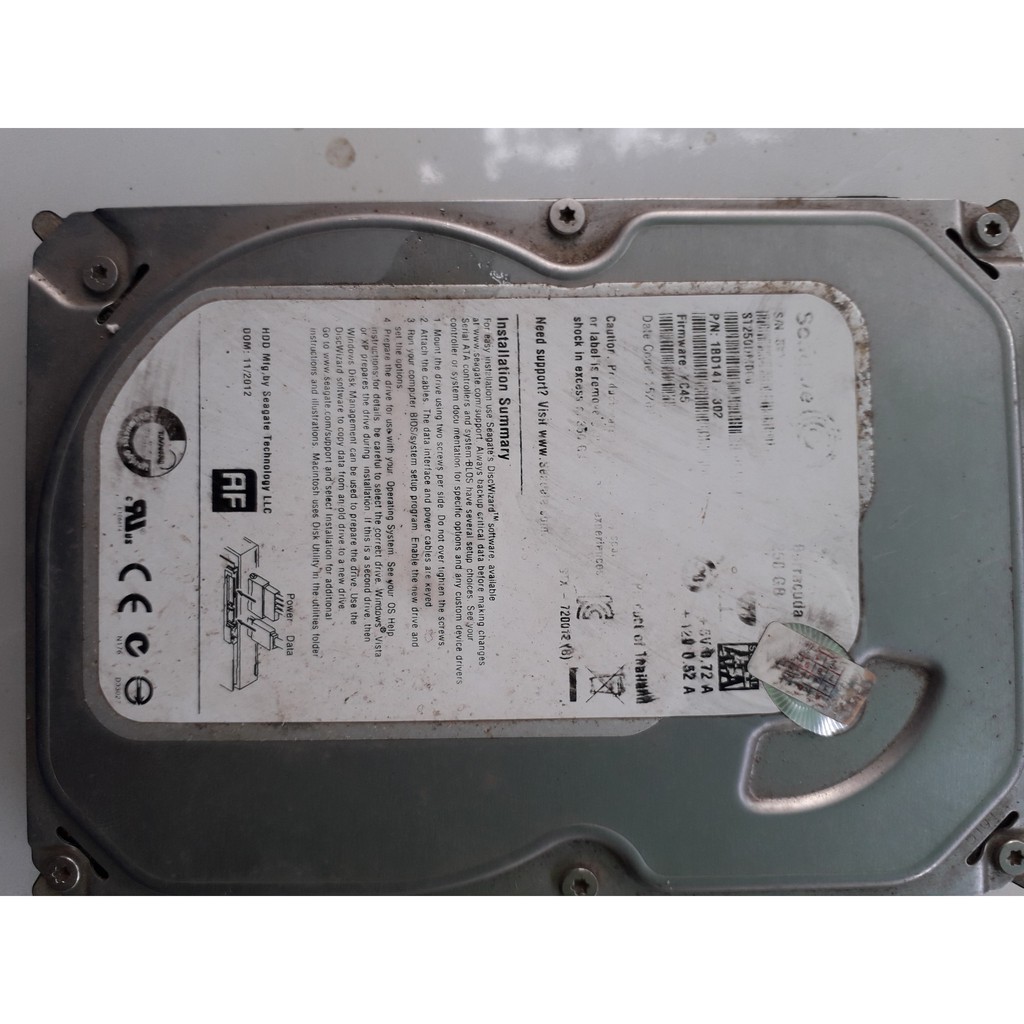 Ổ cứng HDD Seagate 250gb cũ