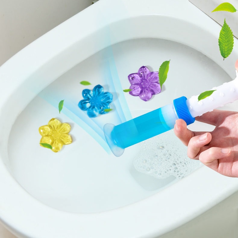 Gel Thơm Hình Bông Hoa Khử Mùi Diệt Khuẩn Bồn Cầu Toilet