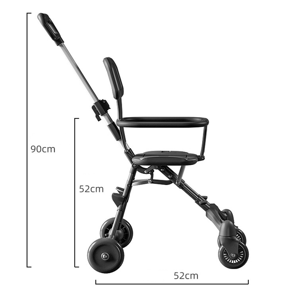 Xe đẩy gấp gọn cho em bé xe gấp gọn siêu nhẹ cho bé từ 6-36 tháng BABYHOPE