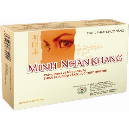 Minh nhãn khang - Mua 6 tặng 1 bằng tem tích điểm - viên sáng mắt, giảm mỏi mắt, mờ mắt, cận thị, loạn thị