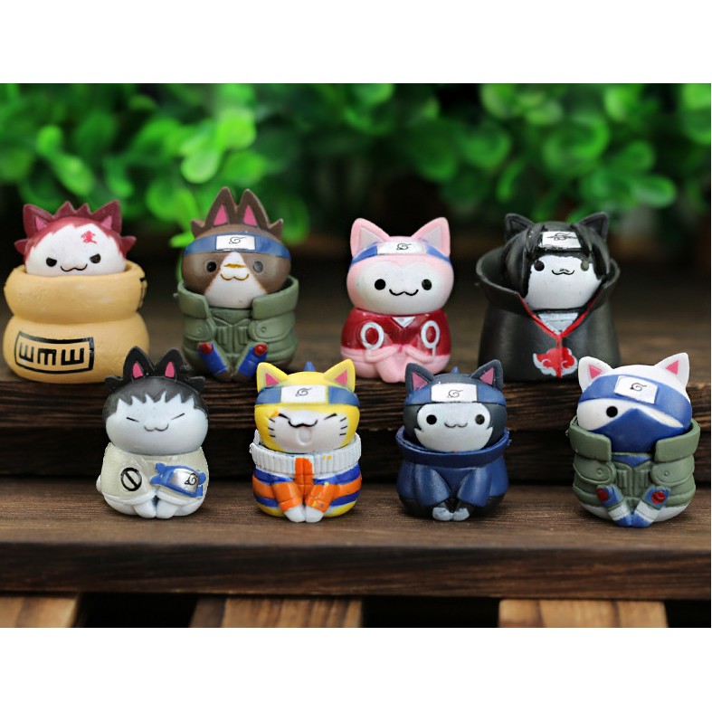 Mô hình mèo Naruto tsum tsum