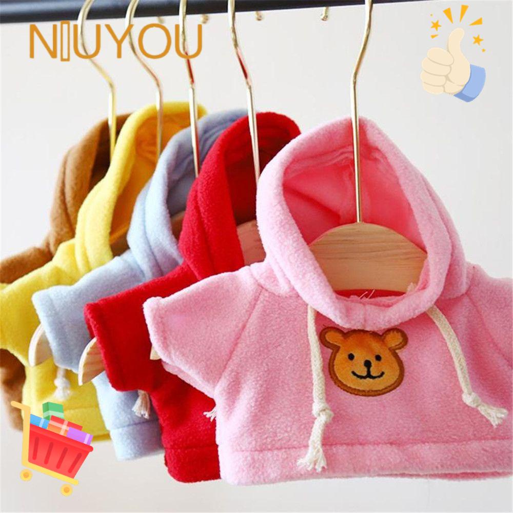 Thú nhồi bông hình chú vịt vàng mặc áo len dài tay 30cm NIUYOU