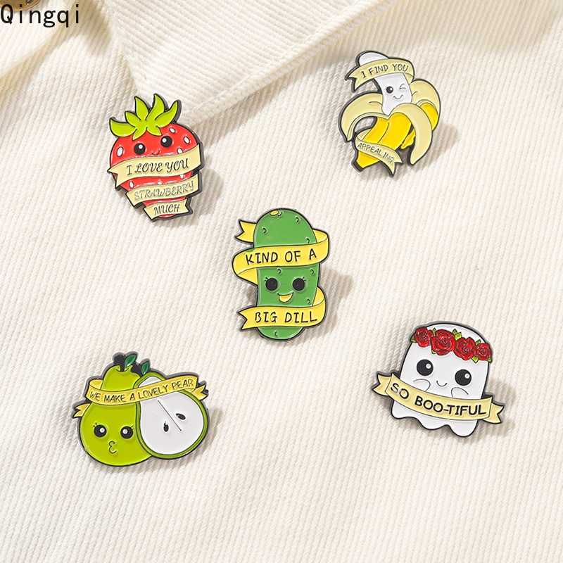 Ghim cài áo Miss Zoe hình trái cây dễ thương tùy chọn